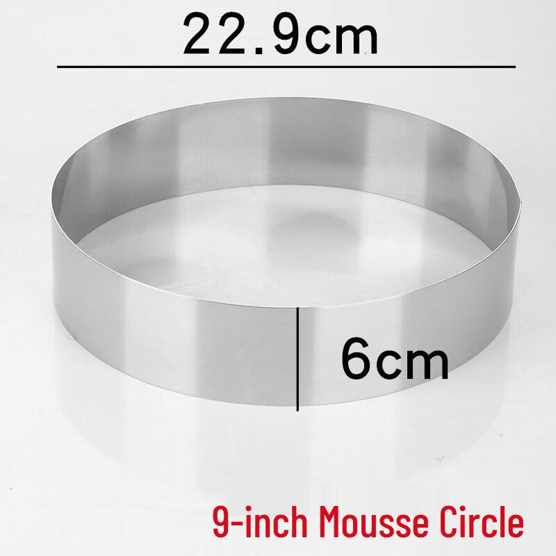 Qiwei Stainless Steel Round Cake & Mousse Rings