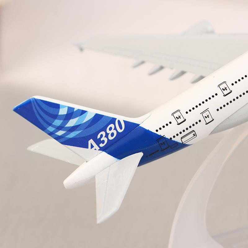 16 cm A380 Originalmodell Legeringsfly 1:400 Skala Metall Flymodell Støpt Fly Luftfart Samleobjekter Leketøy For Gutter