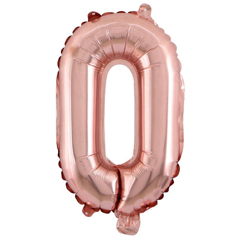 32inch Gold Rose Blue Silver Number Aluminum Film Balloons Digital Baby Shower Christmas Wedding Happy Birthday Party Decoration