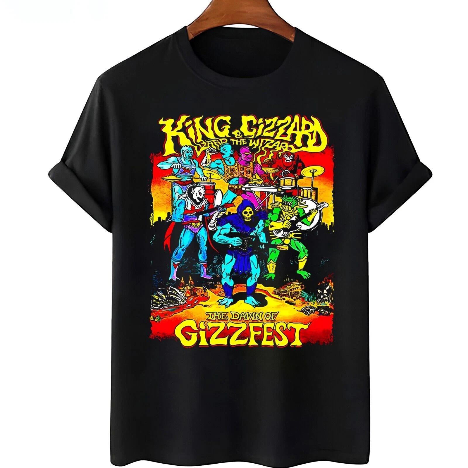 Classic King Gizzard And The Lizard Wizard TTshirt Black All Size S-5XL M