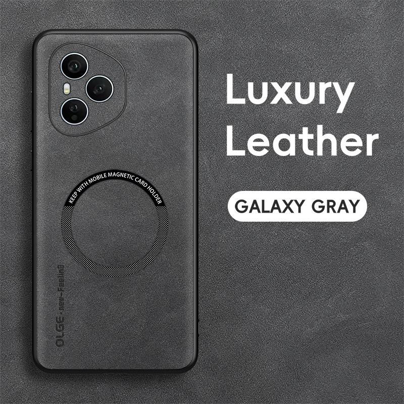 Classic Retro Leather Soft Case for Honor 400 300 200 100 90 80 70 60 Magic 7 6 5 4 3 Pro Lite Magnetic Wireless Charging Cover