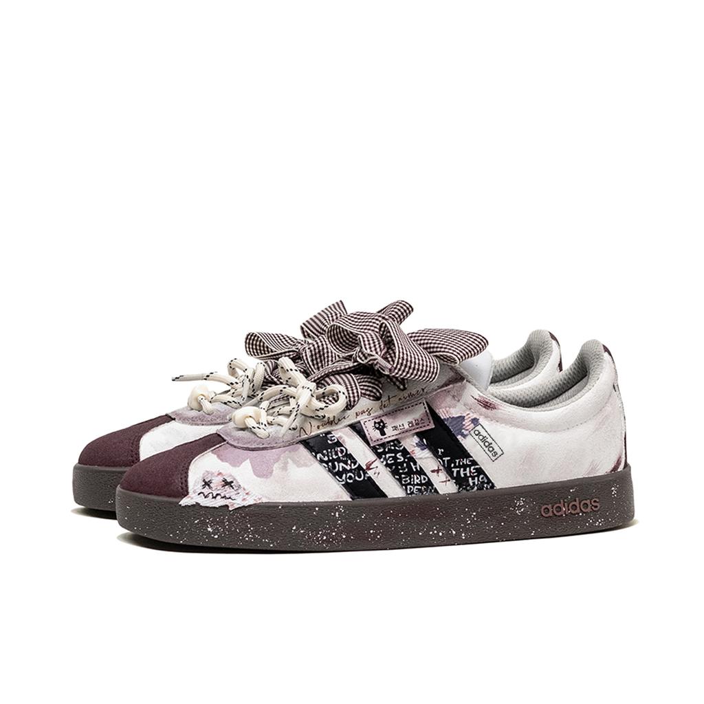 adidas Neo VL Court Lifestyle Freedom Panda, Box, Brown Shoes Breathable Low Top Skateboard Shoes Unisex HQ1802(Team202-S-BOX)
