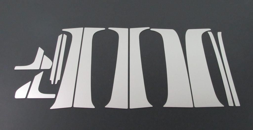 BRIGHTZ Stainless Steel Plated Pillar Panels for Wagon R Visor Compatible with H22 Wagon and Wagon R Ultra-Mirror (14-Piece Set) MH21S/MH22S (No