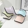 Hat female summer empty top hat sun protection sunshade UV protection letter sports running outdoor beach showing small face