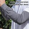 Cooling Arm Sleeves Breathable Sun Protection Ice Slik Sleeves Summer Outdoor Sports Driving Cycling Sleeves Men Loose Arm