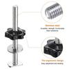 A74E-5Pcs T-Shaped Rail Bolt Knob Kit M8 X 100Mm Threaded Bolt, M8 X 32Mm Hexagonal Manual Knob With Washer,High Quality