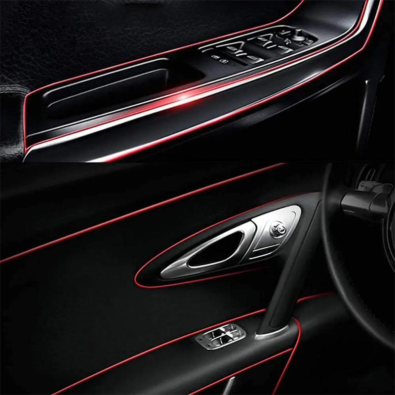 5M Universal Car Moulding Decoration Strips - Flexible Interior Trim for Dashboard Doors Panels - DIY Auto Styling Upgrade Kit
