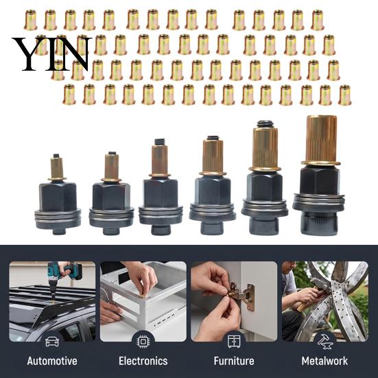 Portable Workshop Riveting Device Rivet Nut Pliers And Press-in Nuts Kit for Metal Agricultural Equipment Retrofitting, M3 to Manual Threaded