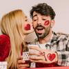 5pcs/1set, Love Themed Party Stickers, Holiday Date, Couple Confession Disposable Stickers, Featuring 40 Unique Designs.