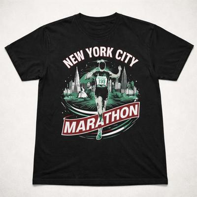 Vintage 90s Running Graphic T-Shirt Retro Race Art Tee Unisex S-3XL
