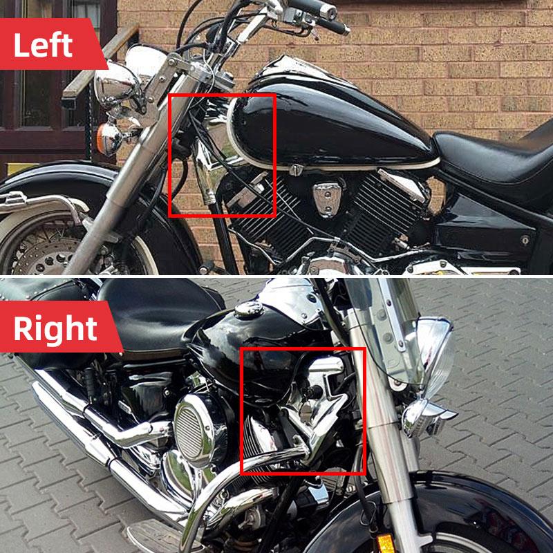 Motorcycle Accessories For Yamaha Vstar Xvs1100 Xvs 1100 1999-2011 Black Chrome Cowl Wire Covers Side Frame Guard Neck Cover