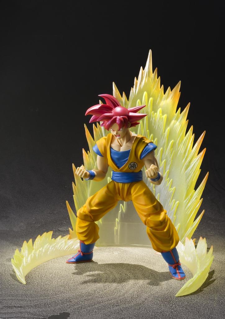 Bandai Figurka DBZ Son Goku Super Saiyan God Czerwone Włosy SH Figuarts 14cm 4549660175643 - - -