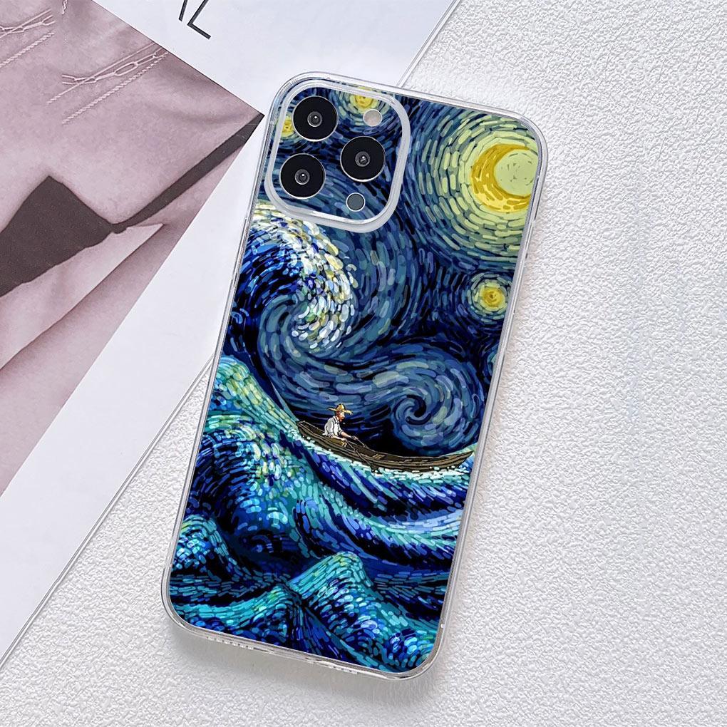 Van Gogh Starry Night Painting Phone Cover for Motorola Moto G13 G14 G53 G54 G62 G72 G82 G84 E13 E20 G42 G32 G23 G22 Soft Case