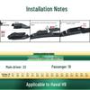 Frameless Silent Wiper Blades for Great Wall Haval H9 Windshield