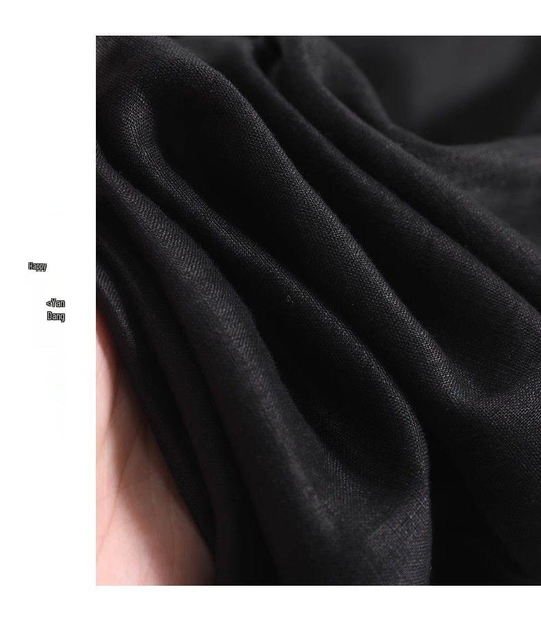 Women's High Waist Linen Wide-Leg Pants - 2026 New Style, Slimming, Casual, Cropped, and Straight Leg.
