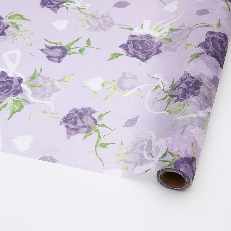 5 Yards/Rolle Blumenstrauß Kunstpapier Verpackungspapier Milchbaumwolle Innenfutterpapier Bedrucktes Vlies-Baumwollpapier