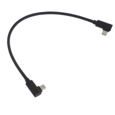 USB C - USB C Kablosu 60W 10Gbps Şarj Kablosu Hızlı Şarj Çift 90° Açı, Tip C - Tip C Kablosu Veri Kablosu