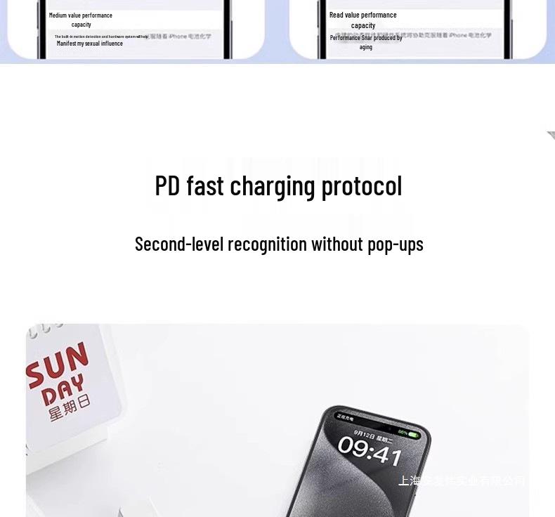 Slim 30W Apple Charger for iPhone 15 Pro/Pro Max with PD Fast Charging
