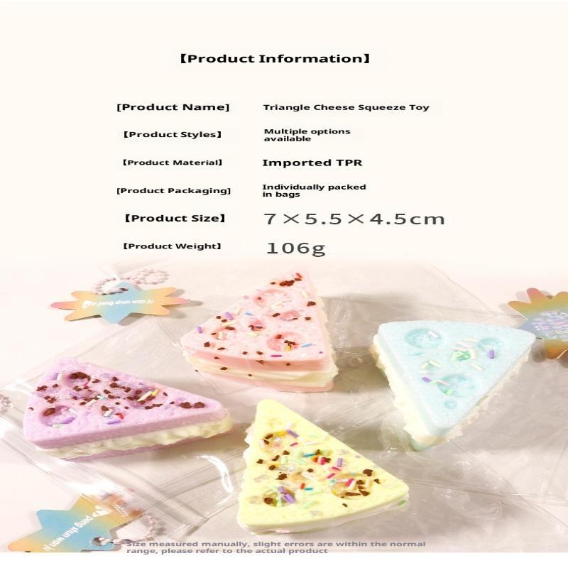 Süßes kuchenförmiges Squishy Fidget Toy Weich Langsam aufsteigend Pastell-Macaron-Farben Zur Stressbewältigung Zuhause Büro Kinder Spiel