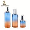 Skincare Set: Flat Bottles with 120ml Toner, 40ml Serum, and 30g/50g Cream Containers