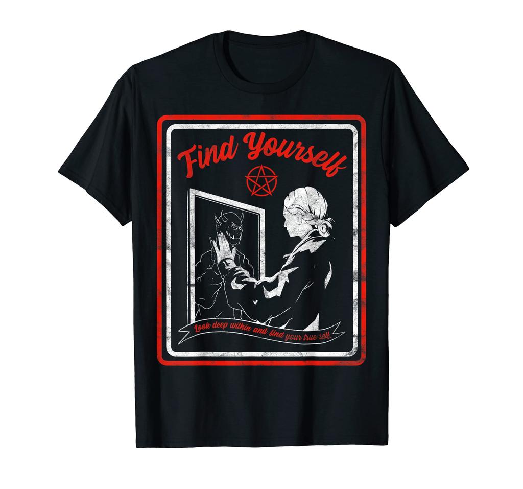 Vintage Find Yourself Demon Within Horror, T-shirt