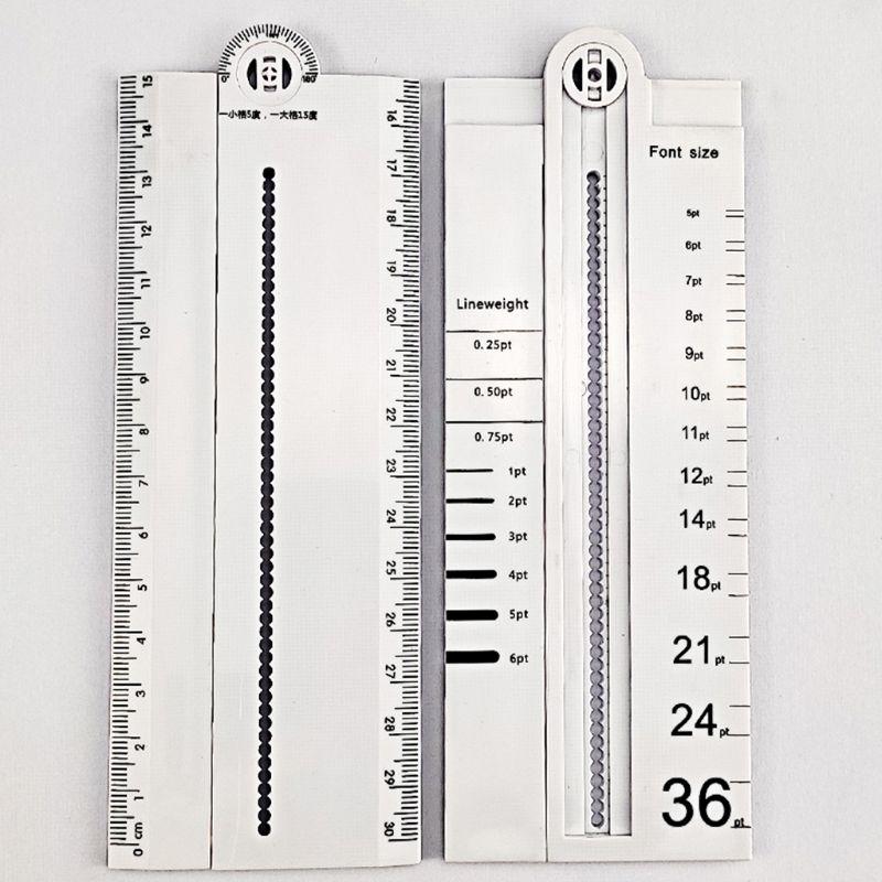 1pcs Simple Style 30cm Transparent Rectangle Ruler Protractor Student Stationery Drawing Tool