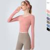 Women's autumn and winter long sleeved skin friendly yoga fitness top