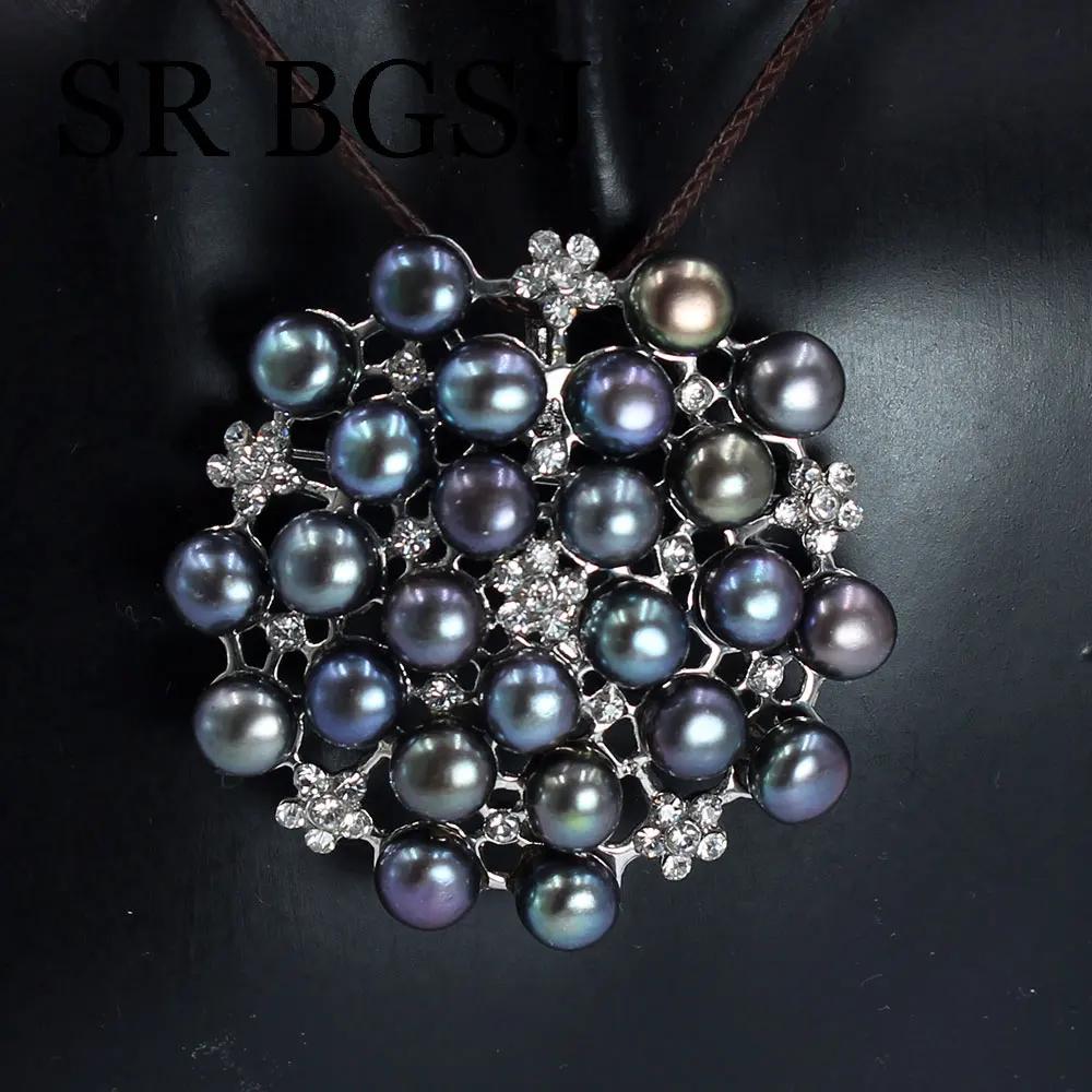 Luxury Jewelry 100% Genuine Natural Freshwater Pearl Wedding Micro-inlaid Zircon Coat Women All Match Accessories Pin Brooch
