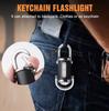 Portable Keychain Work Light Mini LED Flashlight USB Charging Multifunctional Emergency Torch with Carabiner for Outdoor
