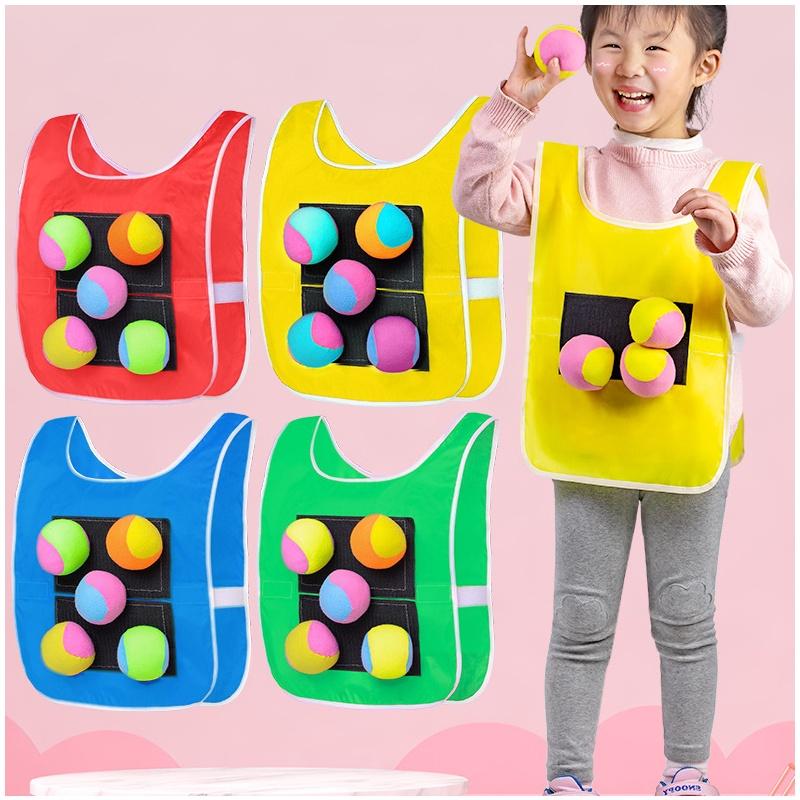 Soft And Fluffy Children's Sticky Ball Outdoor Toy With 4/5 Bonus Balls