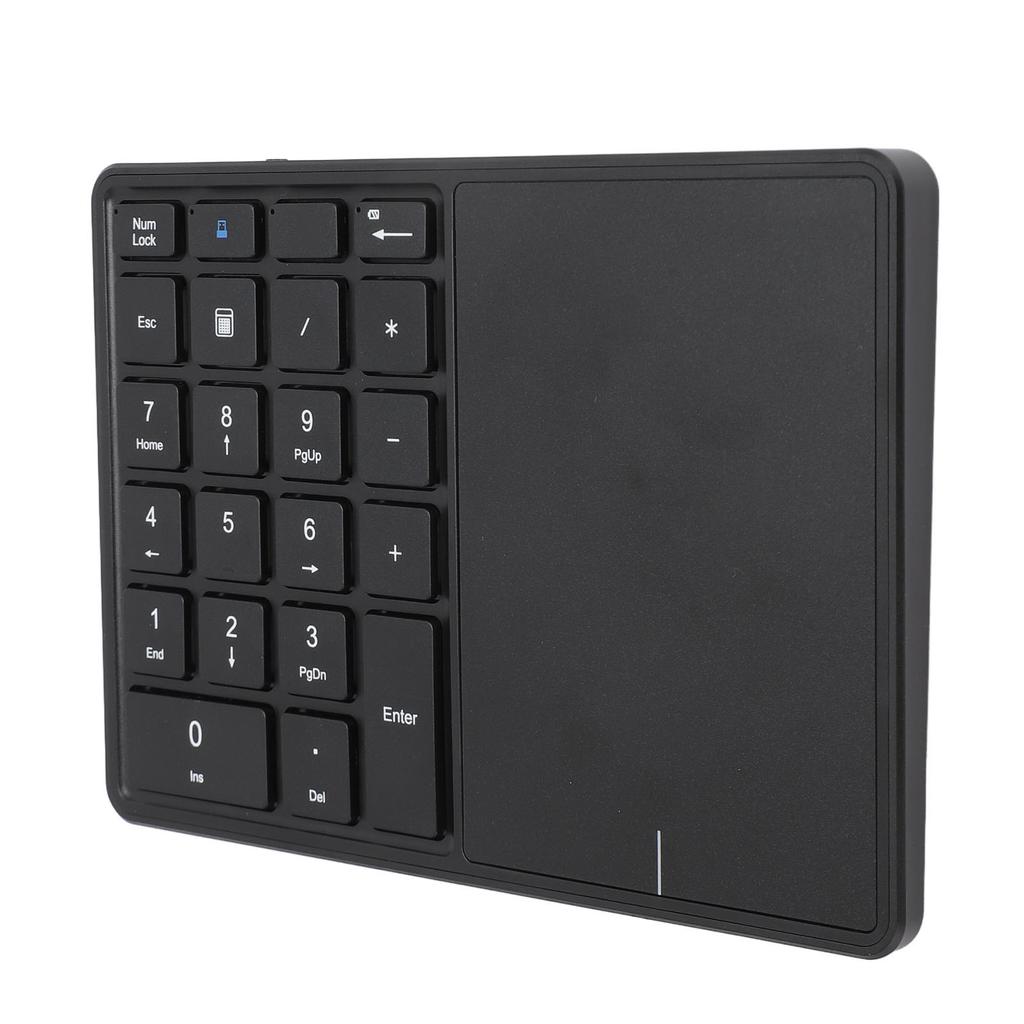 Wireless Numeric Keypad Professional 22 Keys Dual Modes Bluetooth 4.2 2.4G Wireless Number Pad with Touchpad for Laptop
