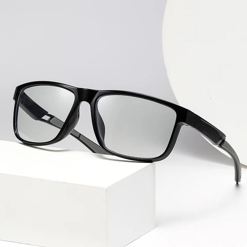 New Photochromic Myopia Glasses Neutral Fashion Full Frame Outdoor Sports Myopia Glasses Hd Blue Light Blocking Glasses To -4.0