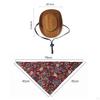 Cowboy Hat And Bandana Set for Pets, Halloween Costume Dogs Cats