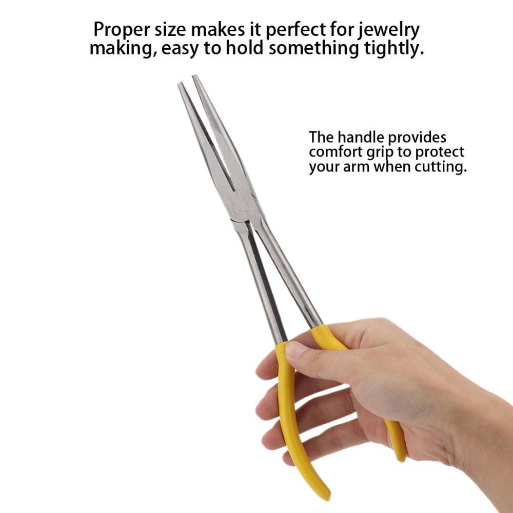 

Extended Long Nose Pliers Long Bent Nose Pliers Practical Clamping Pliers Industrial Use Straight type