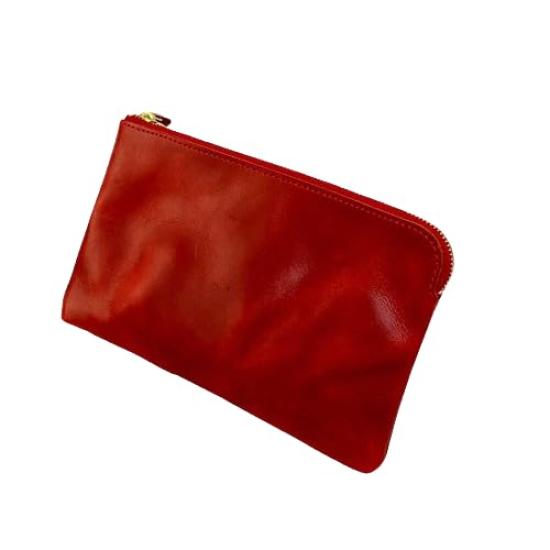 

Tochigi Leather Mini Medium Red Pouch, Size,