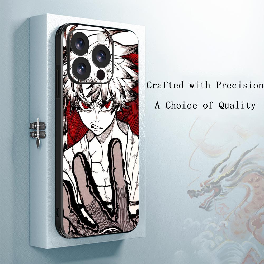 

Gachiakuta X rudo cool anime pattern Phone Case For iPhone 16 16e 15 14 13 12 11 Plus Mini Pro Max Soft black Shockproof Cover iPhone 16e