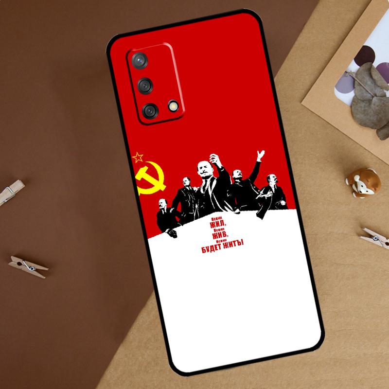 

lenin Soviet Union flag For Oppo A60 A40 A80 A74 A94 A54 A18 A38 A58 A78 A98 A16 A76 A96 A15 A57S A17 A77 Phone Case OPPO A15