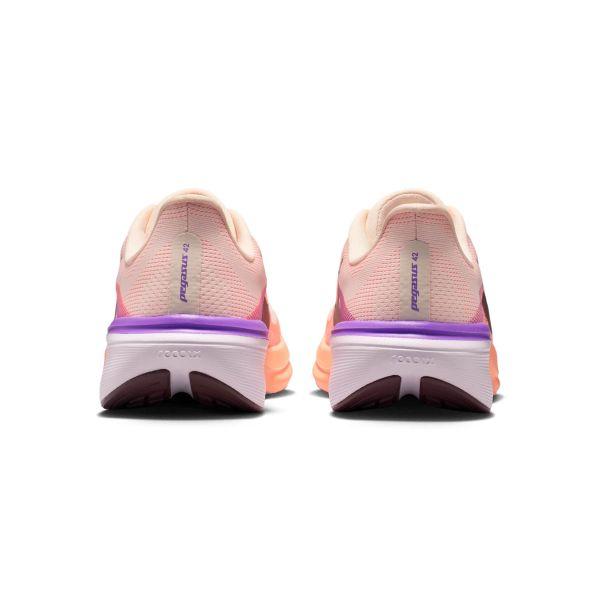 Nike Air Zoom Pegasus 42 Chalk Orange Pulse Women Sneakers Bright-Violet Tattoo IB1881-113