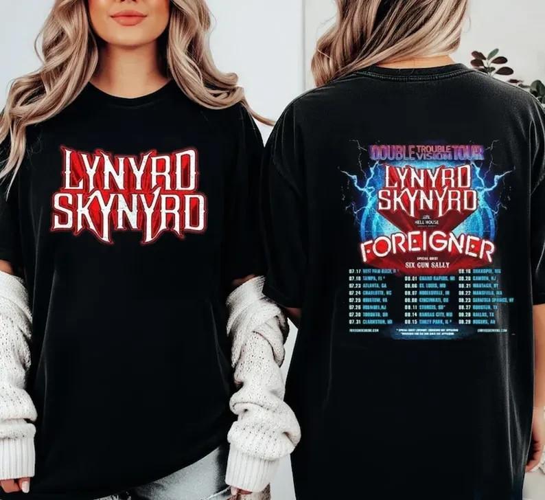 Lynyrd Skynyrd Double Trouble Vision Tour 2026 North America Unisex T-Shirt XXXXL