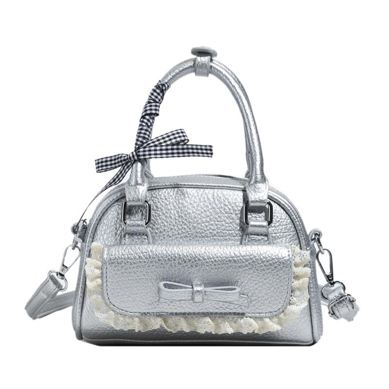 2025 summer new fashion trend women's casual foreign style niche design shell bag texture shoulder messenger bag