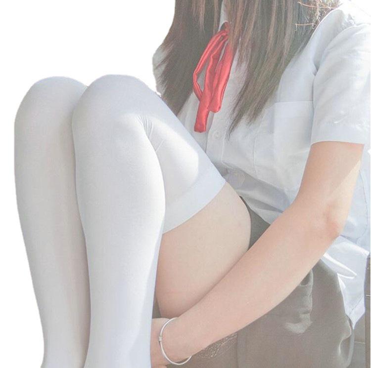 Bas en Soie Japonaise Hautes Cuisses 190cm pour Crossdressing Cosplay - Unisexe