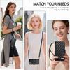 Wallet Crossbody Case for Samsung Galaxy S26 S25 S24 S23 FE S22 Ultra, Quilted Flip Zipper Card Holder with Strap Lanyard Cover