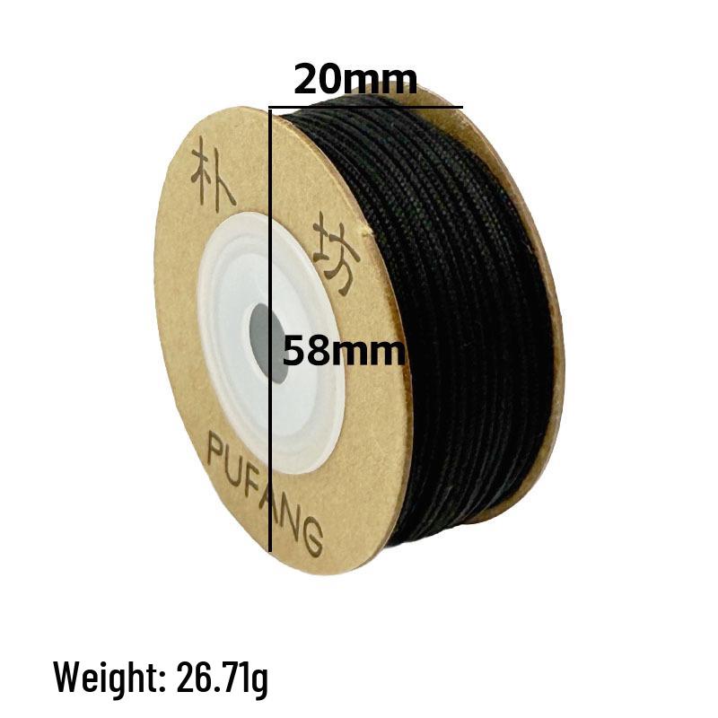

Wenwan Durable Cotton Rope for Prayer Beads, Star Moon Bodhi, Passion Fruit Seeds, Vajra Hand String Beading. 2.0mm (~10m)