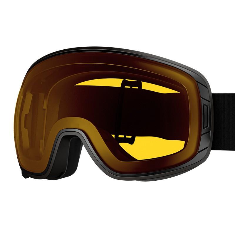 Large Spherical Ski Goggles With Magnetic Lens System Double-Layer Anti-Fog Snowboard Eyewear Men Women