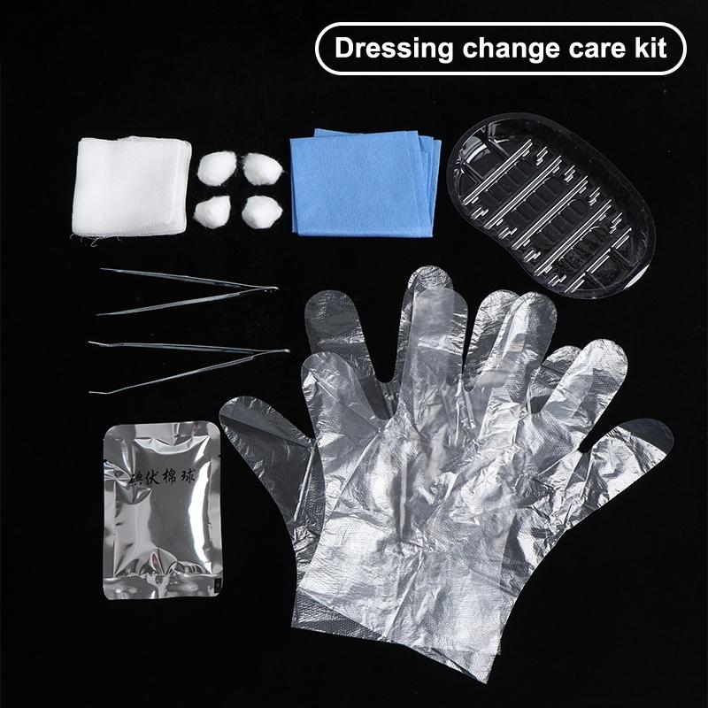 1 Set Debridement Suturing Disinfection Wound Care Tool Kits New Sterile Disposable Dressing Replacement Tool Kit