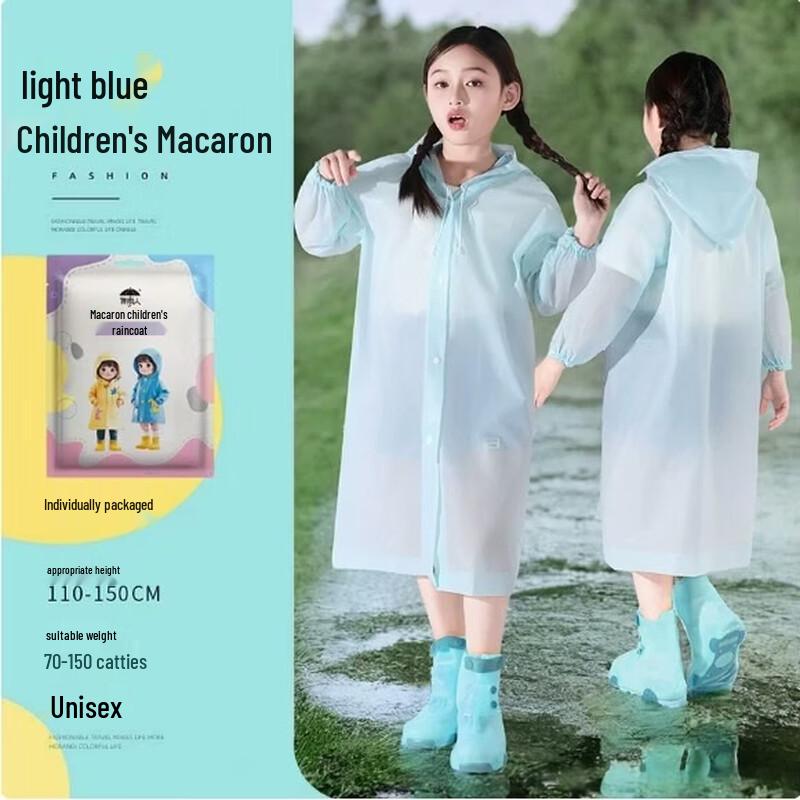 SPACEXPERT Kids Extra Thick EVA One-Piece Raincoat