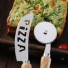 Taglia Pizza in Acciaio Inossidabile Manico in Legno Taglia Pasta per Dolci Accessori da Forno Ruota Tagliente Affettatore Accessori da Cucina Paletta