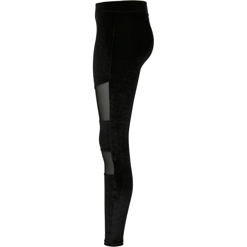 Urban Classics Womens/Ladies Tech Velvet Mesh Leggings