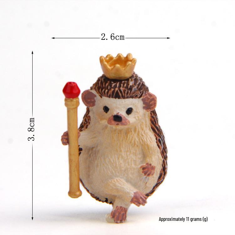 Cartoon Hedgehog Figure: Fresh Style Seaweed Ball Ornament for Desktop