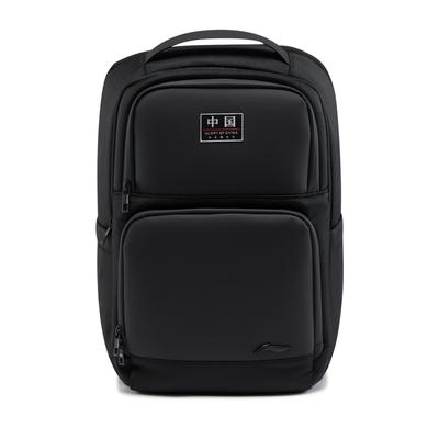Li Ning Honor Series Versatile Casual Student Backpack Computer Bag Unisex Backpack Black ABSV499-1
